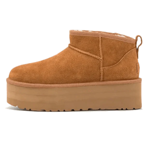 UGG CLASSIC ULTRA MINI PLATFORM CHESTNUT