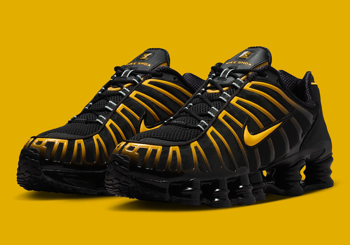 NIKE SHOX TL BLACK UNIVERSITY GOLD