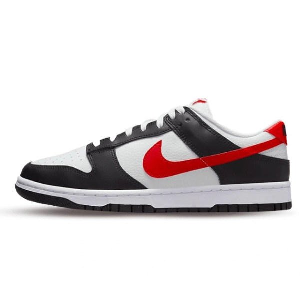 NIKE DUNK LOW RED SWOOSH PANDA