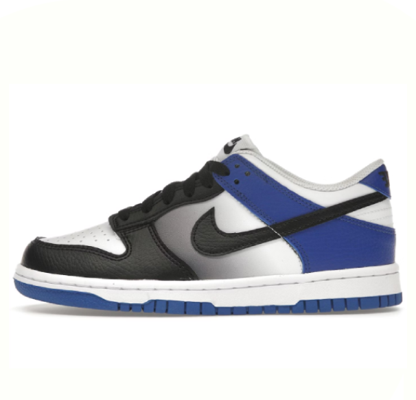 NIKE DUNK LOW GAME ROYAL WHITE BLACK (GS)