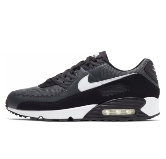 NIKE AIR MAX 90 DARK SMOKE GREY BLACK WHITE