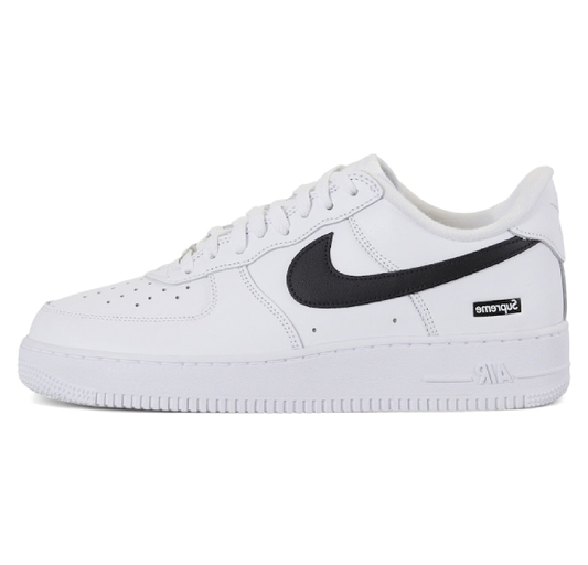 NIKE AIR FORCE 1 LOW WHITE BLACK X SUPREME