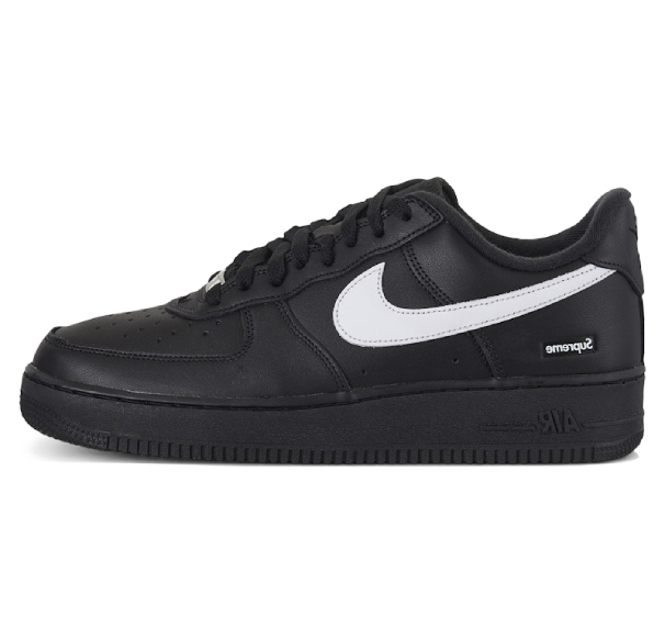 NIKE AIR FORCE 1 LOW BLACK WHITE X SUPREME