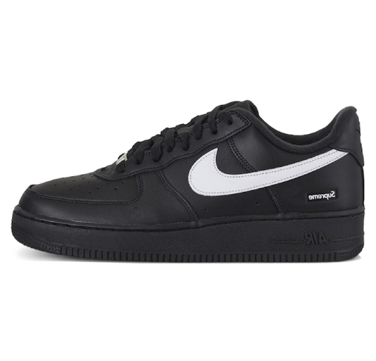 NIKE AIR FORCE 1 LOW BLACK WHITE X SUPREME