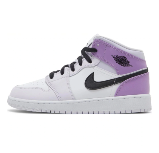 JORDAN 1 MID BARELY GRAPE (GS)