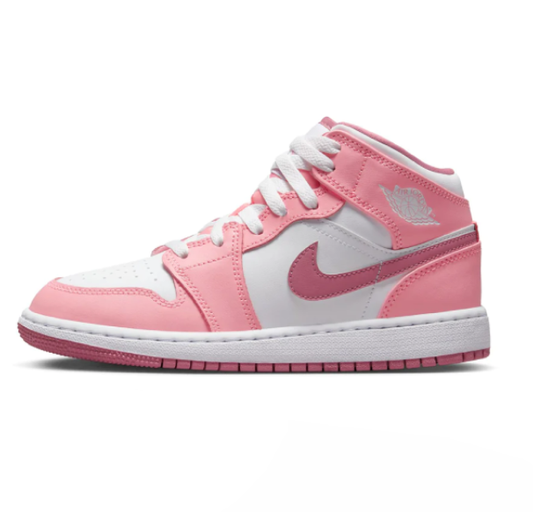 JORDAN 1 MID CORAL CHALK (GS)